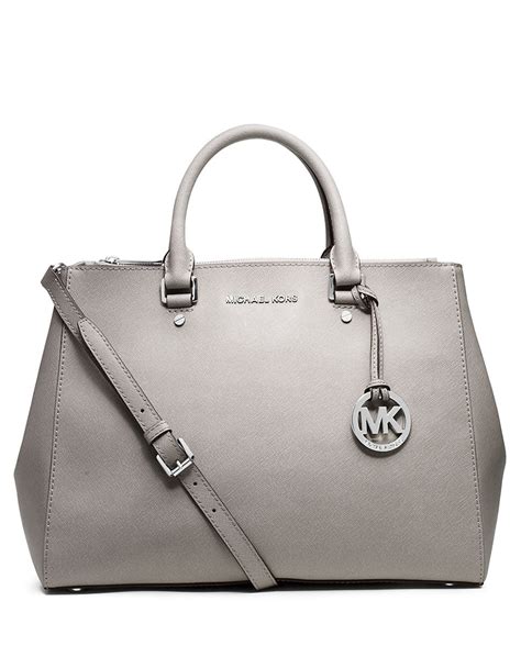 michael kors grey and black bag|Michael Kors grey bag large.